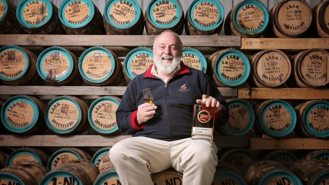 Bill Lark established Tasmania’s first distilleries — Lark Distillery. Picture: RICHARD JUPE