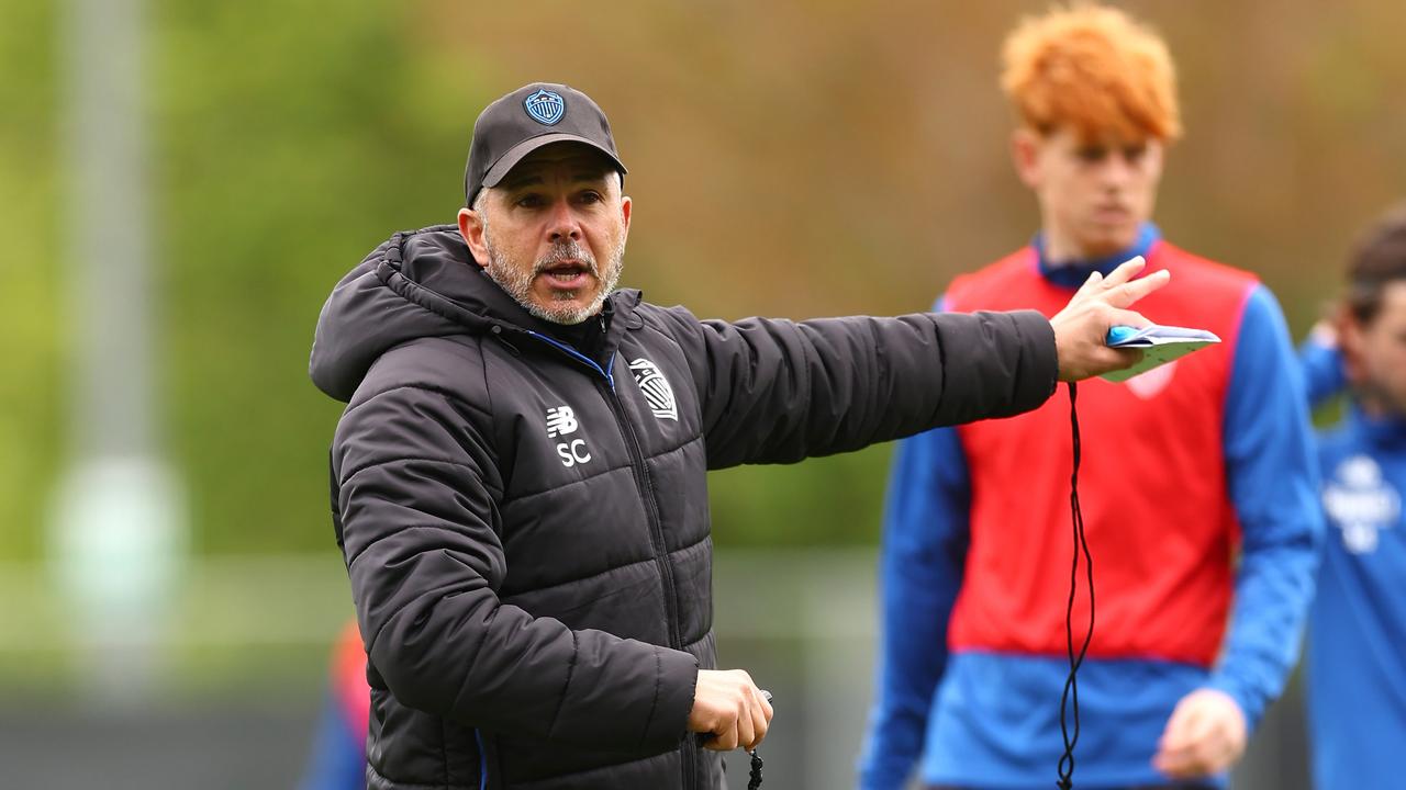 Auckland FC coach Steve Corica is hoping to inflict misery on his former team Sydney FC. Picture: Phil Walter/Getty Images