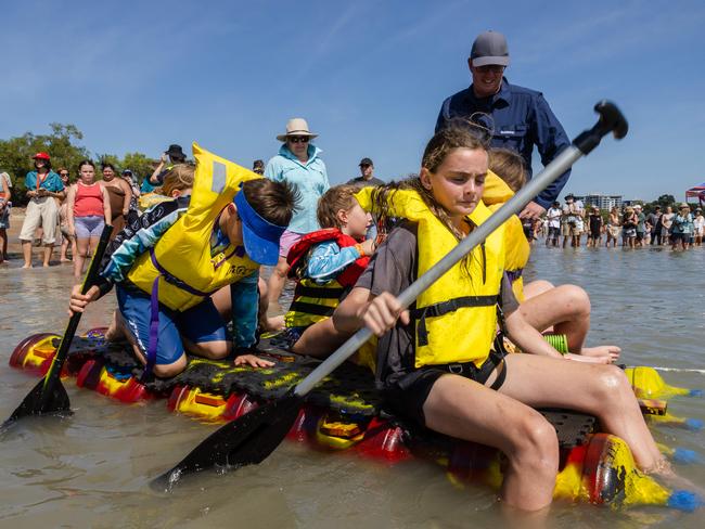 Darwin Beer Can Regatta at Mindil Beach, 2025. Picture: Pema Tamang Pakhrin
