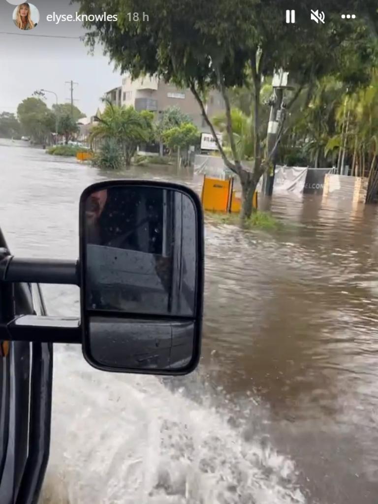 Elyse Knowles has gone out onto the NSW flood waters and offered to help those who are stranded. Picture: Instagram