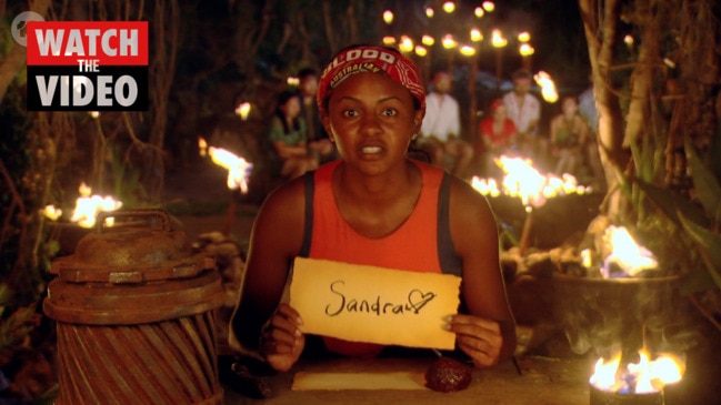 Survivor contestant Nina votes for her mum