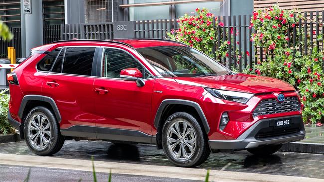 Toyota is starting to clear a huge backlog of orders for the Toyota RAV4 Hybrid. Picture: Supplied.