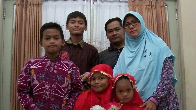 The suspected family involved in the church bombings in Indonesia.