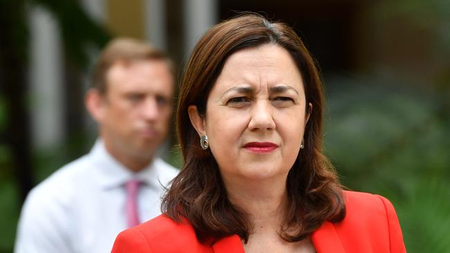 Queensland Premier Annastacia Palaszczuk has announced funding to help domestic violence victims. Picture: AAP Image/Darren England