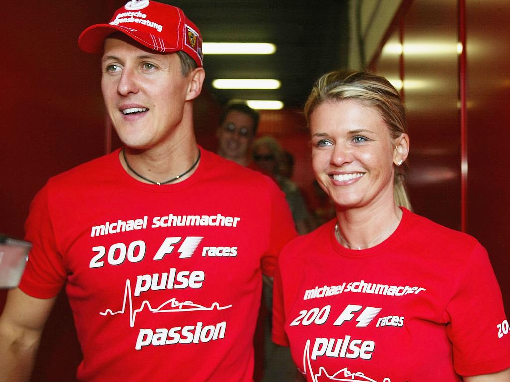 Michael Schumacher and wife Corrina.