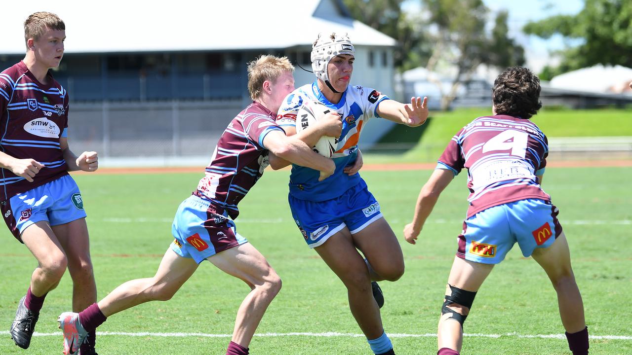 Cayde Miller of the Pride in action during the Cyril Connell Challenge. Picture Emily Barker.