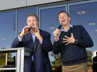 CANDIDATES: Paul Tully and Andrew Antoniolli during the height of the 2017 mayoral by-election. Picture: David Nielsen