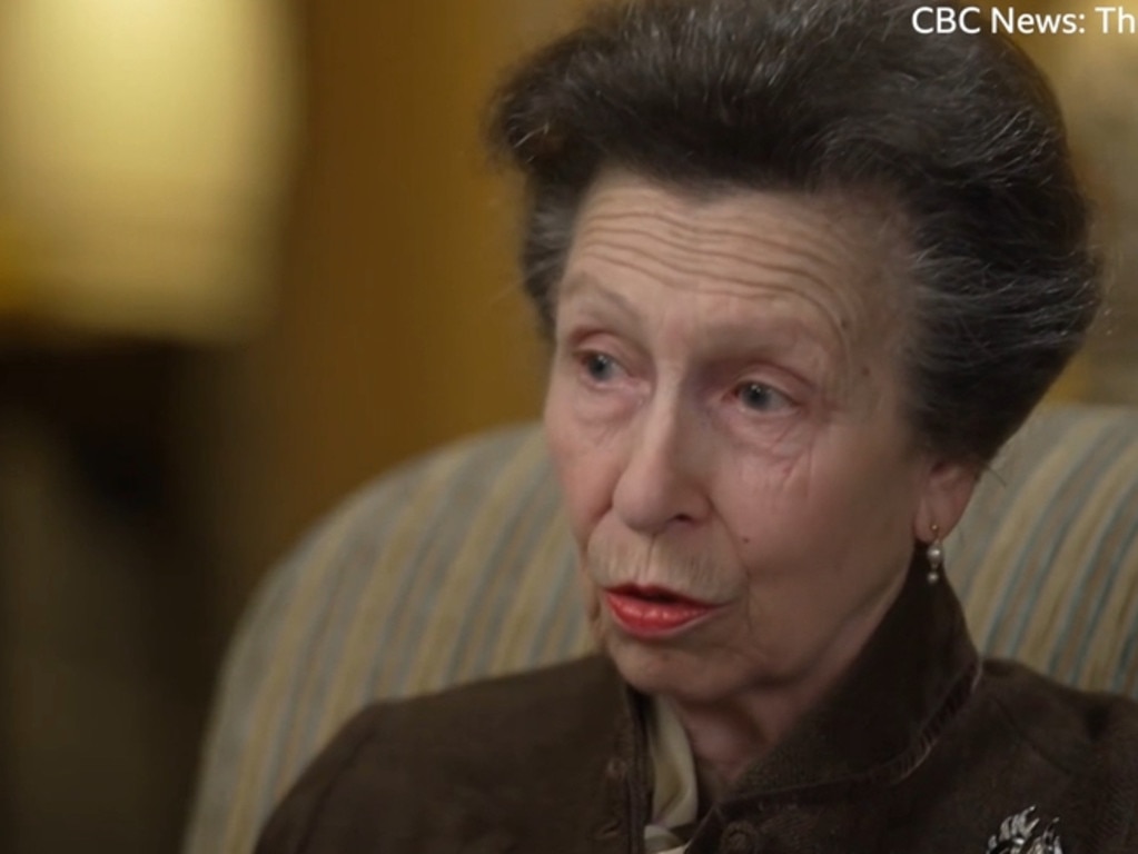 Princess Anne in an interview with CBC in Canada. Picture: CBC/BBC