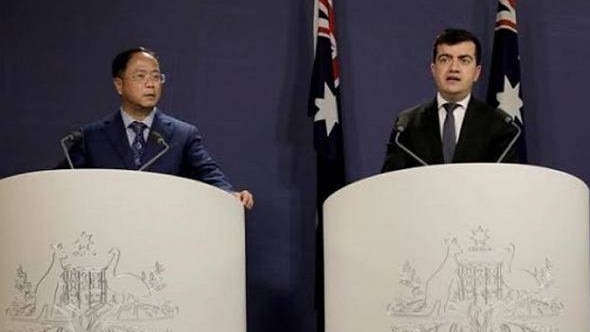 The court was told Mr Xiangmo (left) cultivated former Labour Senator Sam Dastyari (right).Picture: Supplied.