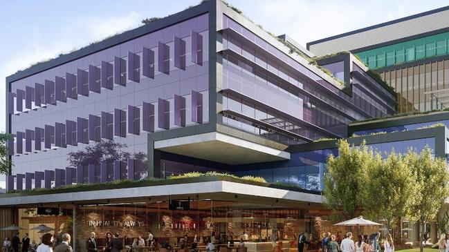 Eight story office and commercial tower at 12 Balmoral Walk is tipped to revitalise Frankston following Myer’s exit. Picture: artist impression, supplied by Vicinity.