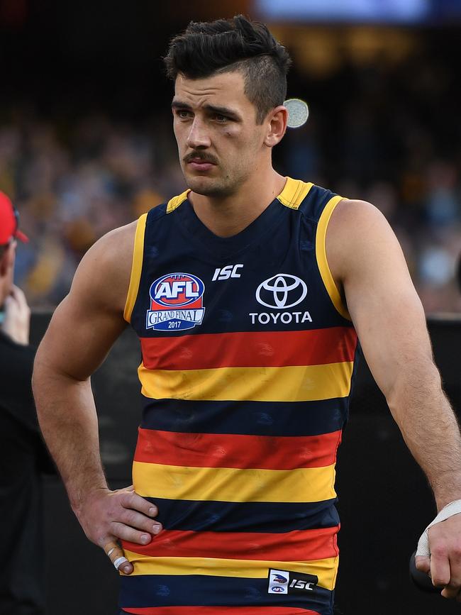 Taylor Walker after the 2017 AFL grand final Picture: AAP Image/Julian Smith