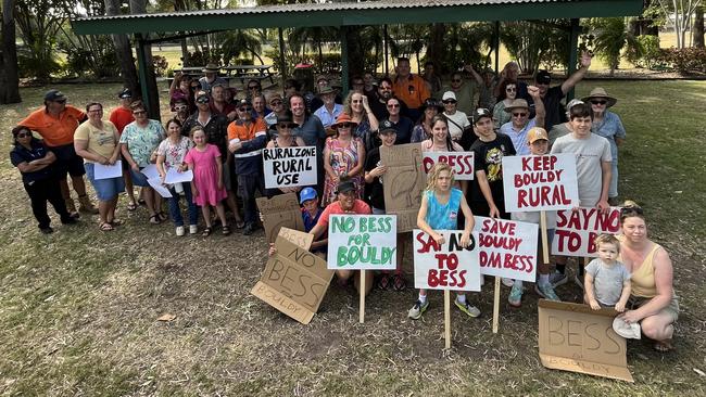 Several locals are taking their battle against the Bouldercombe battery project to the court room. Bouldercombe residents pictured here in 2024 at their ‘No Bess For Bouldy’ protest.