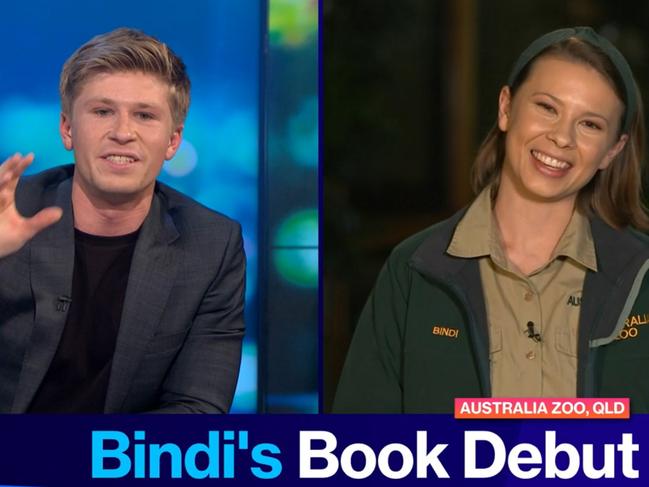 Robert Irwin co-hosts on the Sunday Project. 21/7/2024.  Robert and his siser Bindi pictured. Picture: The Project