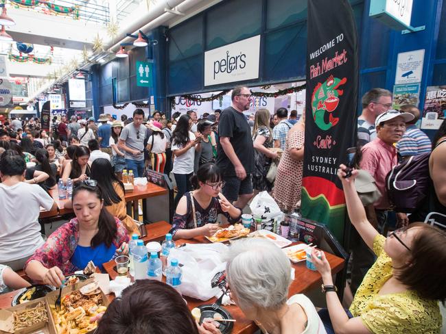 Waking up early is the best way to beat the massive crowds at the food markets. Picture: Julian Andrews