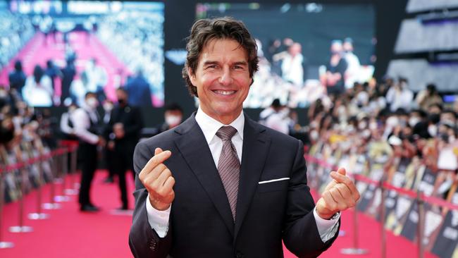 Powerhouse: Tom Cruise promoting Top Gun: Maverick. Picture: Getty Images