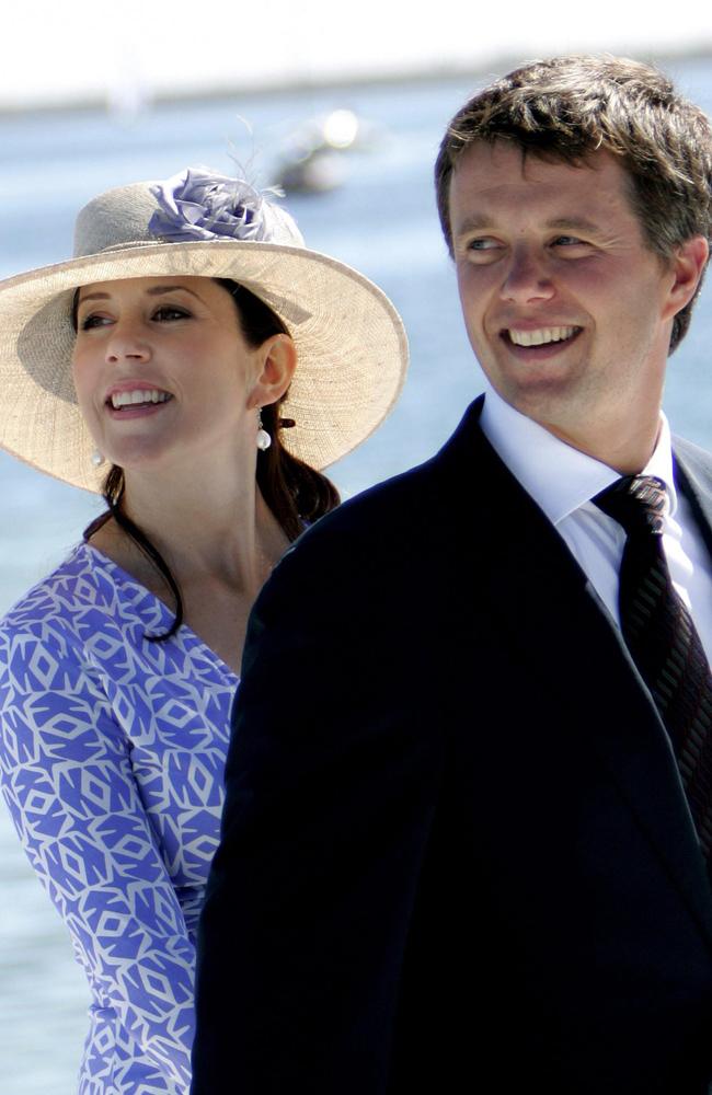 Princess Mary and Prince Frederik enjoy summer in Copenhagen. 18 August 2005. Picture: Keld Navntost/AFP