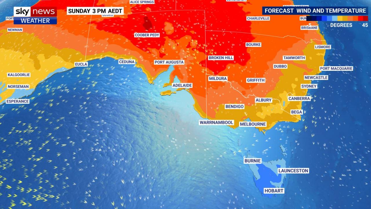 Melbourne, Sydney forecast Hot weather to envelop south and east