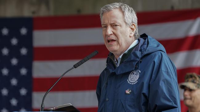 New York Mayor Bill de Blasio. Picture: AFP