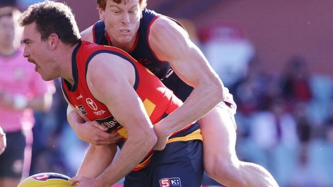 Josh Smithson in action for the Crows. Picture: David Mariuz