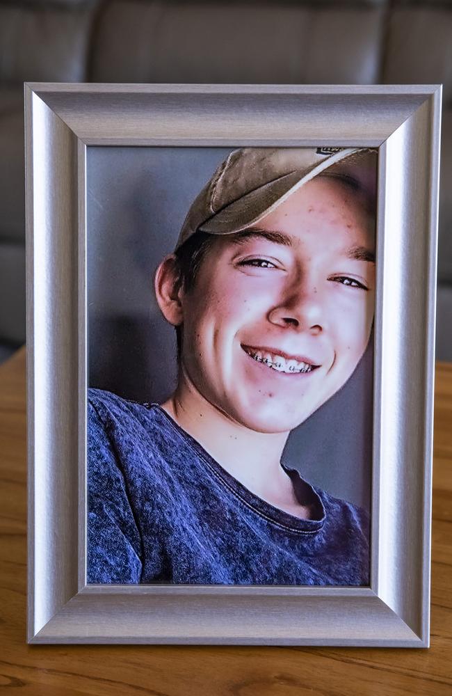 The photograph of Jonah two weeks before his death. Picture: Mark Cranitch