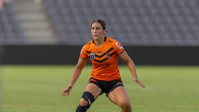 Sienna Ibrahim playing for the Tigers: Photo courtesy of the Brisbane Tigers.