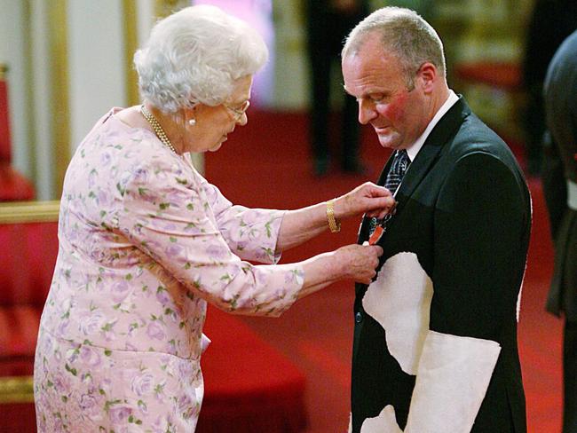 The Queen usually attends investiture ceremonies without gloves. Picture: AP