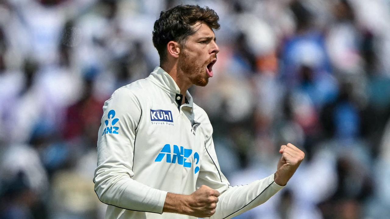 results, New Zealand first win in India, Mitchell Santner 13 wickets, highlights