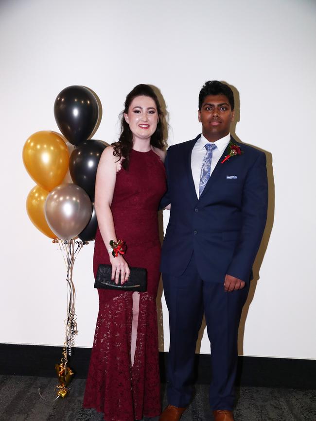 Katie Vandepol and Shone denny at Trinity Lutheran College formal at Gold Coast Convention and Exhibition Centre. Photograph : Jason O'Brien