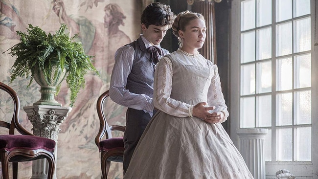 Timothée Chalamet and Florence Pugh in Little Women