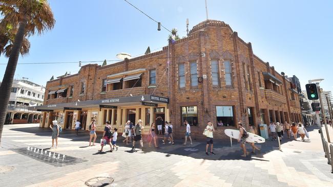 Hotel Steyne is a popular drinking spot in Manly. Picture: Troy Snook