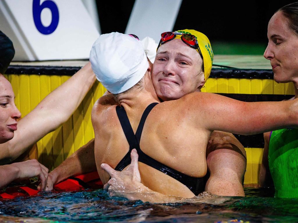 Cate Campbell, pictured during the Australian swimming trials at the Brisbane Aquatic Centre in June. Picture: AFP