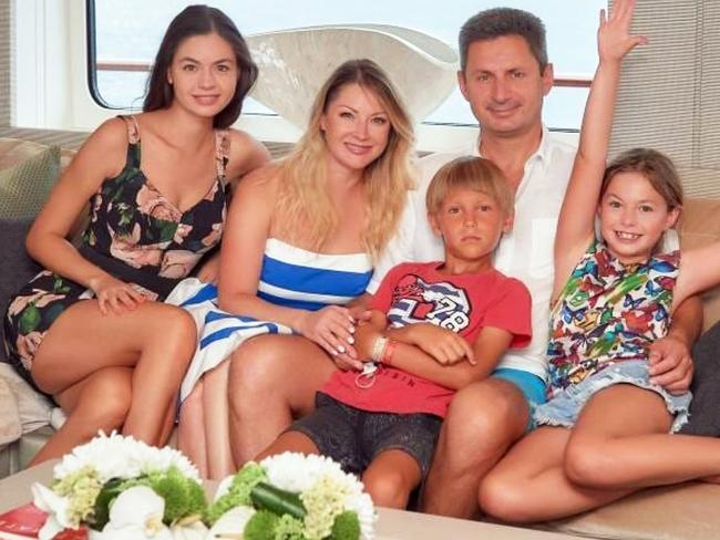 Vyacheslav Taran, wife Olga Taran and children in Monaco Picture: East 2 West News