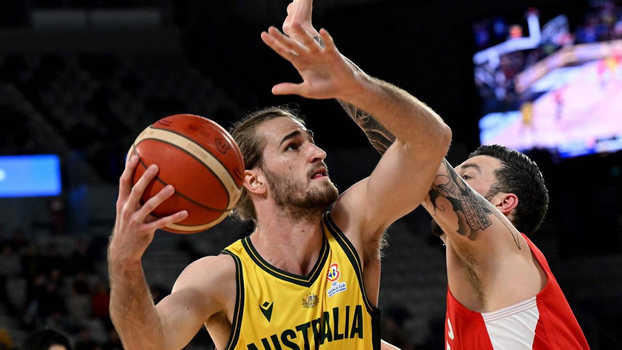 Australia proved far too strong for Japan, cruising to victory in their FIBA World Cup qualifying game. Picture: AFP.