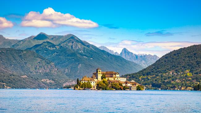 Lake Orta in the Piedmont region.