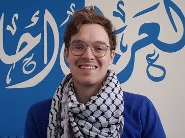 Monash academic Elliot Dolan-Evans has shared insulting pro-Palestine material that has intimidated and humiliated Jewish students. Picture; Supplied