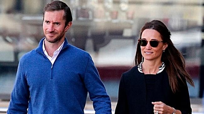 Pippa Middleton with new husband James Matthews on there honeymoon in Sydney. Picture: John Grainger