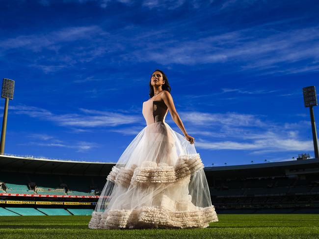 Ana Calle, wife of Swans star Josh Kennedy said the spotlight should be on her husband and not on her when she is at the Brownlow Medals. Picture: Dylan Robinson