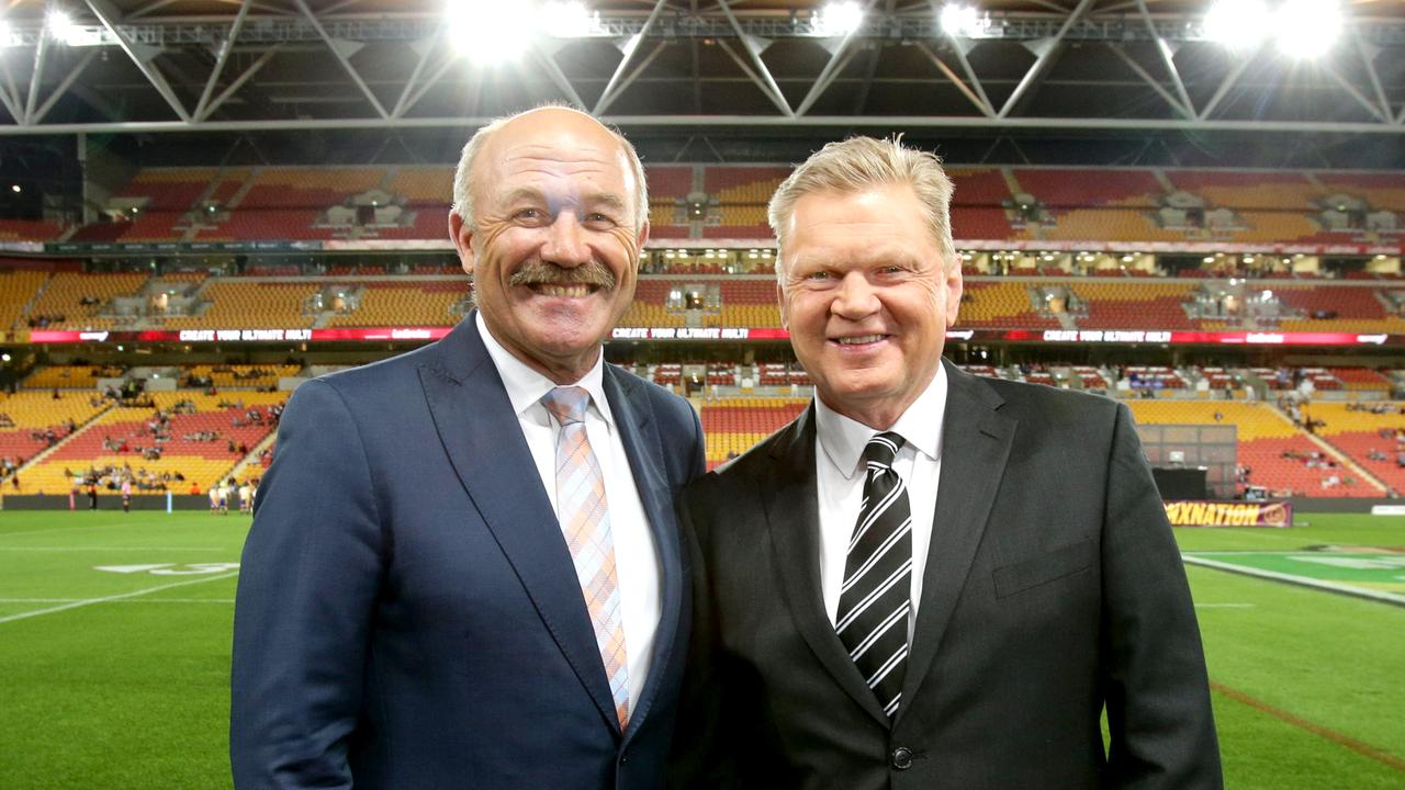 Wally Lewis and Paul Vautin. AAP Image/Steve Pohlner.