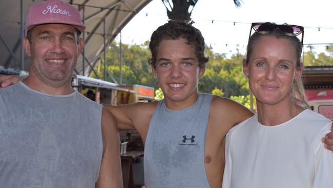 Nicky, Cooper and Rohan at The Station's opening night.