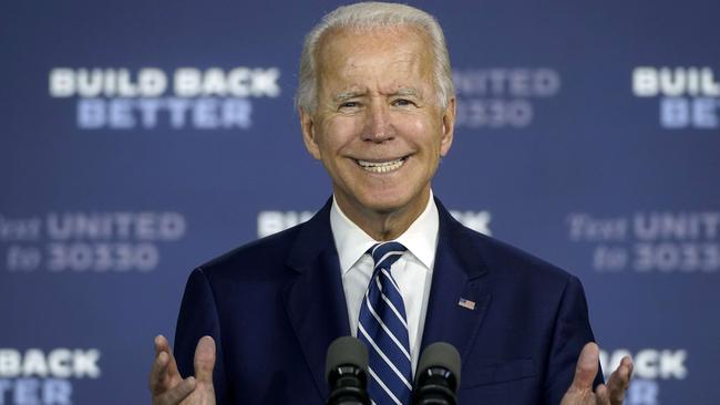 While Joe Biden’s campaign may be moderate, the agenda he has laid out is arguably to the left of Barack Obama’s in 2008. Picture: AFP