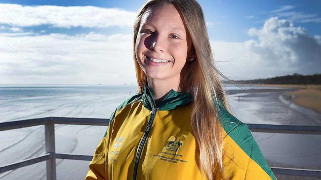 Swimmer Keira Stephens heading to the Para Pan Pacs in Cairns. Picture: Alistair Brightman