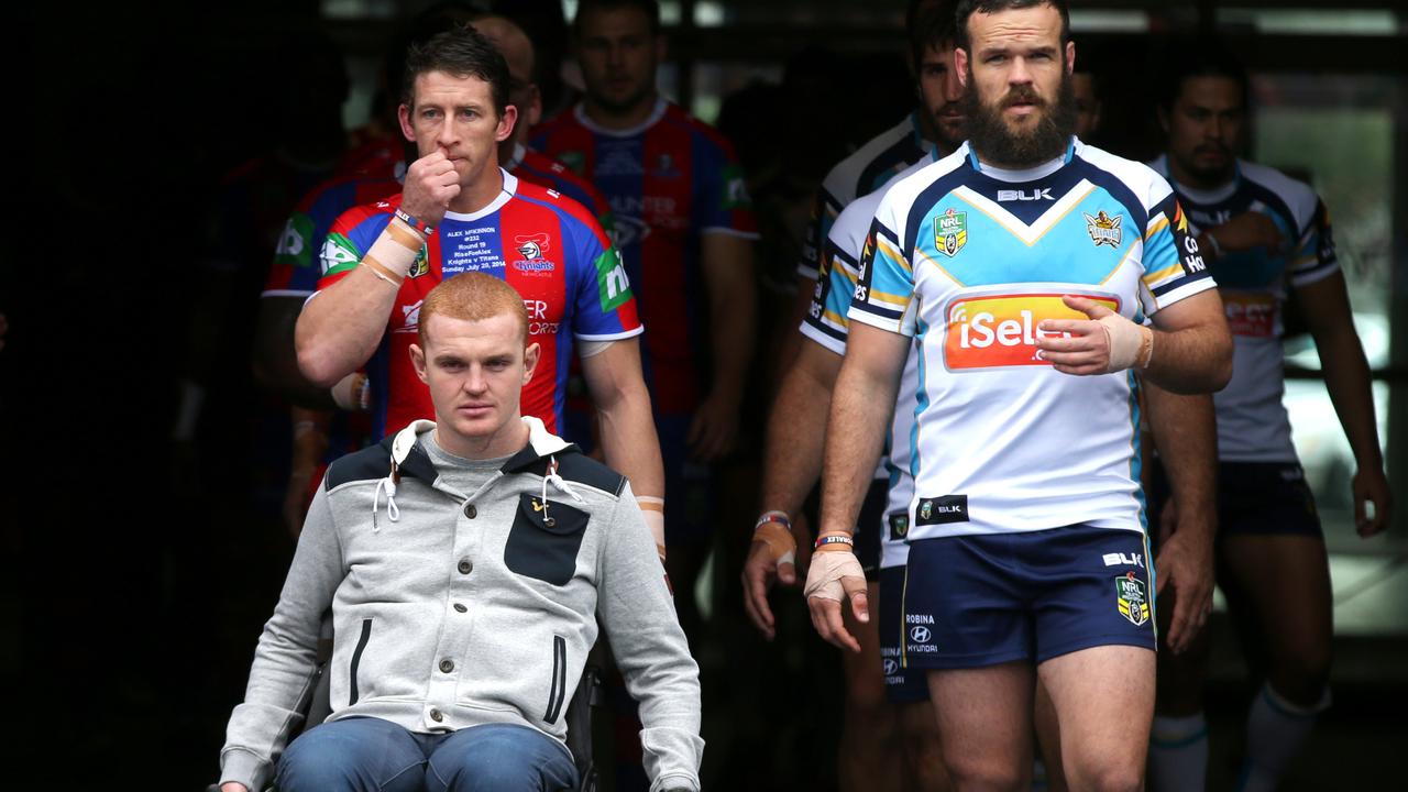 McKinnon says he doesn’t want to see any more players forced into wheelchairs and is urging the NRL to come down harder on spear tackles. Picture: Gregg Porteous