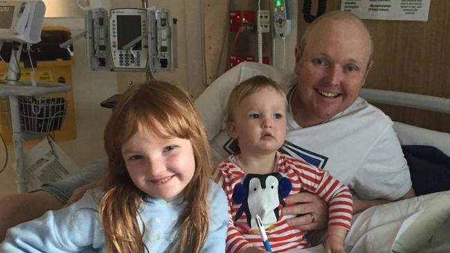 Jarrod Lyle with his daughters Lusi and Jemma. Picture: Instagram