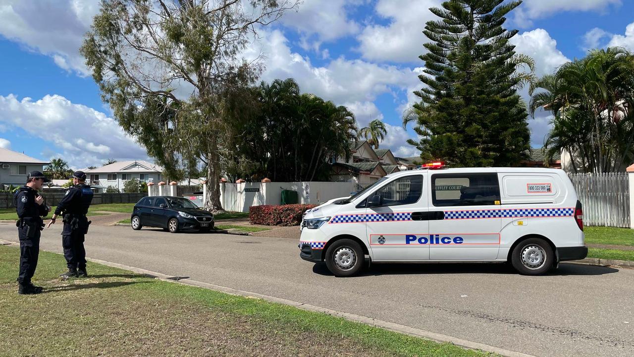 Townsville Police at the West End emergency. Photo: Emily Devon