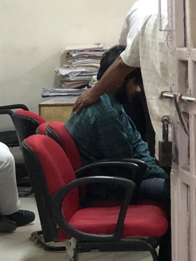 Puneet Puneet being admitted to hospital earlier in 2018. Picture: Tawqeer Hussain