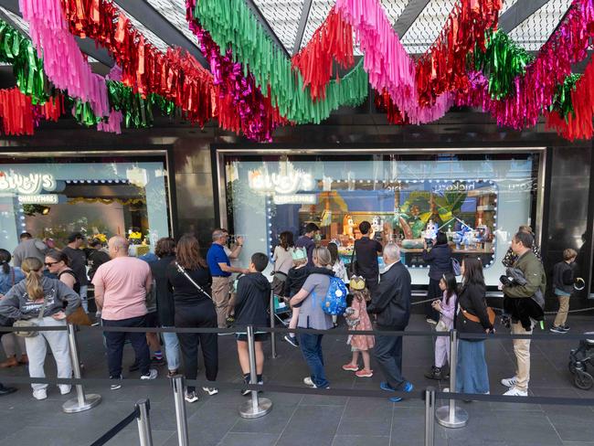 Anti-Israeli protesters who planned to interrupt the launch of the Myer Christmas windows were targeting the public. Picture: Tony Gough