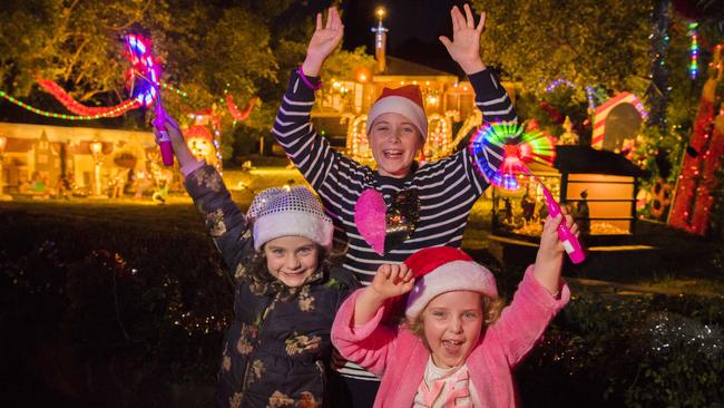 Residents across Melbourne’s north are excited for the return of one of the biggest Christmas events in Melbourne, the Boulevard Christmas lights in Ivanhoe. Picture: Jason Edwards