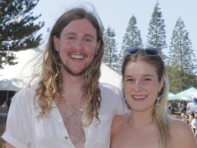 Ross Parker and Kaitlin Cole during the 10th Groundwater Country Music Festival held at the Kurrawa Park, Broadbeach, Gold Coast, October 22, 2023. Photo: Regi Varghese