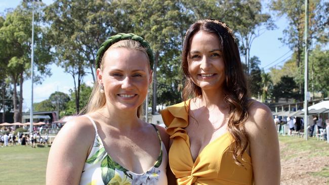 Hilarie Legg and Naomi Kenny at the Noosa Polo and Provedores on October 14, 2023.