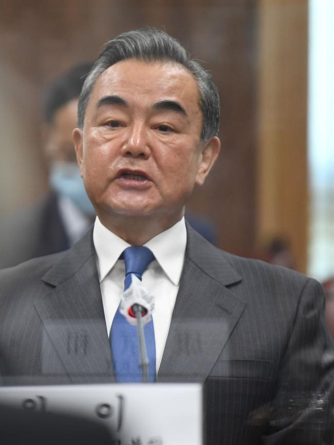 Chinese Foreign Minister Wang. Picture: AFP